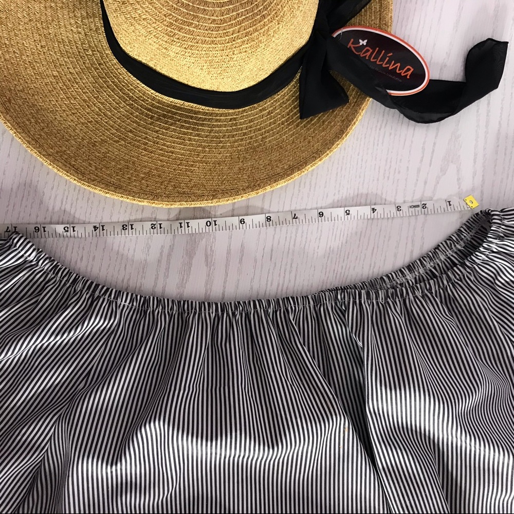 Striped Off Shoulder Top - Picture 5 of 6